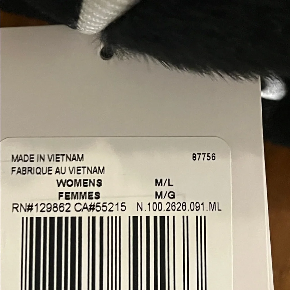 Nike Mittens Mitts Gloves black white Womens Size Medium / Large
